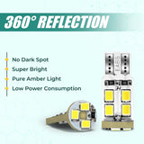 Side view of Simtac T10 PRK LED bulb showing compact wedge base and multi LED layout