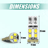 “Simtac 360 degree T10 LED bulb for bike and car parking light multi purpose white LED”
