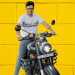 HJG Minus Headlight 110w For Royal Enfield & Thar